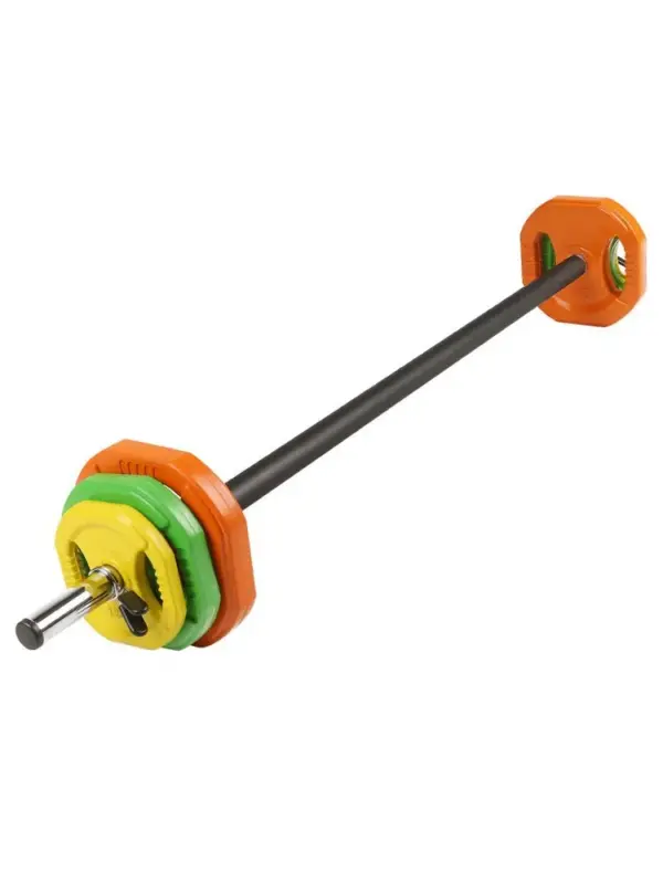 Rubber-Coated Cast Iron Weight Plates for Aerobics, Weightlifting & Squats